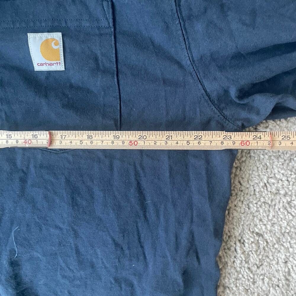 Carhartt® Long Sleeve Henley T-Shirt Size Large Loose Fit - Picture 11 of 12